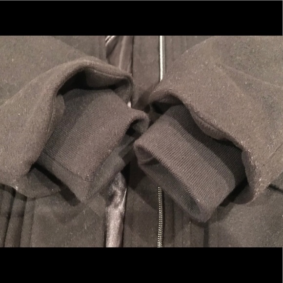 Kensie Wool Blend Bomber Jacket w/Fur Trimmed Hood (LIKE NEW!) - Picture 9 of 16